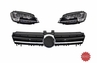 Volkswagen Golf (MK7) R-Line Look Első Dinamikus LED-es Fényszórópár és Króm Hűtőrács (Évj.: 2012 - 2017) by CarKitt