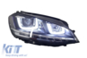Volkswagen Golf (MK7) R-Line Look Első Dinamikus LED-es Fényszórópár és Króm Hűtőrács (Évj.: 2012 - 2017) by CarKitt