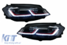Volkswagen Golf (MK7) GTI Look Első Dinamikus LED-es Fényszórópár és Hűtőrács (Évj.: 2017 - 2020) by CarKitt