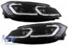 Volkswagen Golf (MK7) GTI Look Első Dinamikus LED-es Fényszórópár és Hűtőrács (Évj.: 2017 - 2020) by CarKitt