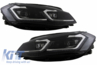 Volkswagen Golf (MK7) GTI Look Első Dinamikus LED-es Fényszórópár és Hűtőrács (Évj.: 2017 - 2020) by CarKitt