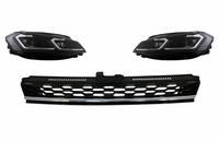 Volkswagen Golf (MK7) GTI Look Első Dinamikus LED-es Fényszórópár és Hűtőrács (Évj.: 2017 - 2020) by CarKitt