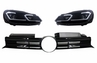 Volkswagen Golf (MK6) R20 Look Hűtőrács és Dinamikus LED-es Fényszórópár (Évj.: 2008 - 2012) by CarKitt