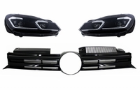 Volkswagen Golf (MK6) R20 Look Hűtőrács és Dinamikus LED-es Fényszórópár (Évj.: 2008 - 2012) by CarKitt