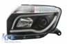 Dacia Duster LED-es TubeLight Design Első Fényszórópár (Évj.: 2009 - 2014) by CarKitt