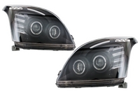Toyota Land Cruiser (FJ120) Angel Eyes Design Első Fényszórópár (Évj.: 2003 - 2008) by CarKitt