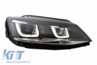 Volkswagen Jetta (MK6) 3D-U Design, LED-es Első Fényszórópár (Évj.: 2011 - 2017) by CarKitt