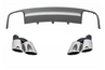 Audi A4 (B8) S4 Design Hátsó Lökhárító Diffúzor és Kipufogóvégpár (Évj.: 2012  - 2015) by CarKitt