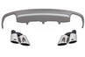 Audi A6 (4G) S6 Design Hátsó Lökhárító Diffúzor és Kipufogóvégpár (Évj.: 2012  - 2015) by CarKitt