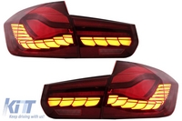 BMW 3-as Széria (F30/F35/F80) M4 Design, OLED, Dinamikus LED-es Hátsó Lámpapár (Évj.: 2011 - 2019) by CarKitt
