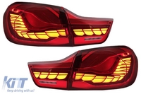 BMW 4-es Széria (F32/F33/F36/F82/F83) M4 Design, OLED, Dinamikus LED-es Hátsó Lámpapár (Évj.: 2013 - 2019.03) by CarKitt