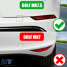 >Volkswagen Golf (MK7) Sport Design Hátsó Lökhárító Légterelő Spoiler Készlet (Évj.: 2017 - 2020) by Carkitt