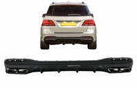 Mercedes-Benz GLE (W166) Sport Lini NIGHT Hátsó Diffúzor / Dupla Kipufogóvéggel (Évj.: 2015-2019) by CarKitt