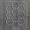 Unicarat HEXA Világítás- 10 Részes - 2350 x 3340 x 21 mm by Unicarat