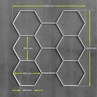 Unicarat HEXA Világítás - 8 Részes - 2350 x 2505 x 21 mm by Unicarat