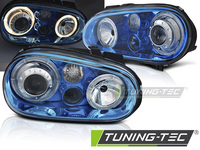 Volkswagen Golf (MK4) Projektoros, Angel Eyes Első Fényszórópár (Évj.: 1997.09 - 2003.09) by Tuning-Tec