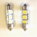 3 SMD LED-es Szofita Izzó, 36mm, (Fehér), 2db
