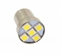 5 SMD LED-es Izzó (Fehér-BAY15D)