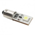 Helyzetjelző izzó, LED-es, CAN-BUS-os, Fehér, (BA9S), (2db)