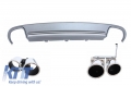 Audi A4 (B8) S4 Design Hátsó Diffúzor és Kipufogóvégpár (Évj.: 2012 - 2016) by CarKitt
