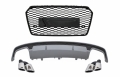 Audi A7 (4G) S7 Design Jelnélküli Hűtőrács és Hátsó Diffúzor (Évj.: 2015 - 2017) by CarKitt