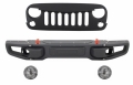 Jeep Wrangler (JK) 10th Anniversary Hard Rock Style Első Lökhárító, Hűtőrács és Ködlámpapár (Évj.: 2007 - 2017) by CarKitt