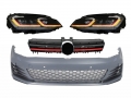 Volkswagen Golf (MK7) GTI Design Első Lökhárító, Hűtőrács és LED-es, DRL Fényszórópár (Évj.: 2013 - 2017) by CarKitt