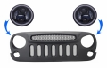 Jeep Wrangler / Rubicon (JK) Angry Birds Design Első Halo LED DRL-es Fényszórópár és Hűtőrács (Évj.: 2007 - 2017) by CarKitt