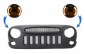Jeep Wrangler / Rubicon (JK) Angry Birds Design Első Halo LED DRL-es Fényszórópár és Hűtőrács (Évj.: 2007 - 2017) by CarKitt