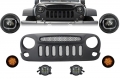 Jeep Wrangler / Rubicon (JK) Angry Birds Design Első Bi-Xenon Fényszórópár, LED-es Index, Ködlámpa és Hűtőrács (Évj.: 2007 - 2017) by CarKit