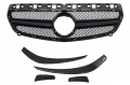 Mercedes-Benz A-Klasse (W176) A45 AMG Design 4-részes Splitter Készlet és Hűtőrács (Évj.: 2012 - 2015) by CarKitt