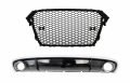 Audi A4 (B8) RS4 Design Jelnélküli Hűtőrács és Hátsó Diffúzor (Évj.: 2012 - 2015) by CarKitt