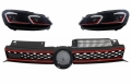 Volkswagen Golf (MK6) GTI Look Hűtőrács és Dinamikus LED-es Fényszórópár (Évj.: 2008 - 2012) by CarKitt
