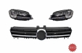 Volkswagen Golf (MK7) R-Line Look Első Dinamikus LED-es Fényszórópár és Króm Hűtőrács (Évj.: 2012 - 2017) by CarKitt