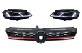 Volkswagen Golf (MK7) GTI Look Első Dinamikus LED-es Fényszórópár és Hűtőrács (Évj.: 2017 - 2020) by CarKitt