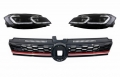 Volkswagen Golf (MK7) GTI Look Első Dinamikus LED-es Fényszórópár és Hűtőrács (Évj.: 2017 - 2020) by CarKitt