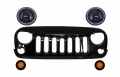 Jeep Wrangler / Rubicon (JK) Angry Birds Design Első Halo LED DRL-es Fényszórópár, LED-es Index és Hűtőrács (Évj.: 2007 - 2017) by CarKitt