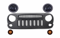 Jeep Wrangler / Rubicon (JK) Angry Birds Design Első Halo LED DRL-es Fényszórópár, LED-es Index és Hűtőrács (Évj.: 2007 - 2017) by CarKitt