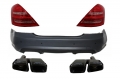 Mercedes-Benz S-Klasse (W221) S63 AMG Design Hátsó Lökhárító, LED-es Hátsó Lámpapár és Kipufogóvégpár (Évj.: 2005 - 2011) by CarKitt