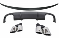 Audi A4 (B9) S4 Design Diffúzor, Kipufogóvégpár és Csomagtérspoiler (Évj.: 2016 - 2018) by CarKitt