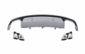 Audi A7 (4G) S7 Design Hátsó Diffúzor és Kipufogóvég (Évj.: 2015 - 2018) by CarKitt