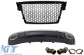 Audi A4 (B8) RS4 Design Hátsó Diffúzor és Jelnélküli Hűtőrács (Évj.: 2007 - 2011) by CarKitt