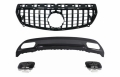 Mercedes-Benz A-Klasse (W176) Sport Pack GTR Design Hűtőrács, AMG Design Kipufogóvég és Diffúzor (Évj.: 2012 - 2015.8) by CarKitt
