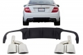Mercedes-Benz C-Klasse (W204/C204) C63 AMG Design Hátsó Diffúzor és Kipufogógvépár (Évj.: 2012 - 2014) by CarKitt