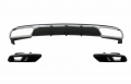 Mercedes-Benz E-Klasse (W212) OEM Style Hátsó Lökhárító Diffúzor és Kipufogóvégpár (Évj.: 2013 - 2016) by CarKitt