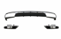 Mercedes-Benz E-Klasse (W212) OEM Style Hátsó Lökhárító Diffúzor és Kipufogóvégpár (Évj.: 2013 - 2016) by CarKitt