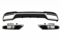 Mercedes-Benz E-Klasse (W212) AMG Sport Line Style Hátsó Lökhárító Diffúzor és Kipufogóvégpár (Évj.: 2013 - 2016) by CarKitt