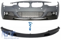 BMW F30, F31 M-Perfomance Első Lökhárító Toldat Fényes Fekete (Évj.: 2011 - 2018) by CarKitt