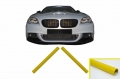 BMW 1-es / 2-es / 3-as / 4-es / 5-ös / 6-os / 7-es Széria Első Lökhárító V-Brace Merevítőpár (Évj.: 2007 - 2019) by CarKitt