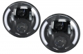 Jeep Wrangler (TJ/JK) Half Halo Design, CREE LED-es Első Fényszórópár (Évj.: 1976 - 2014) by CarKitt